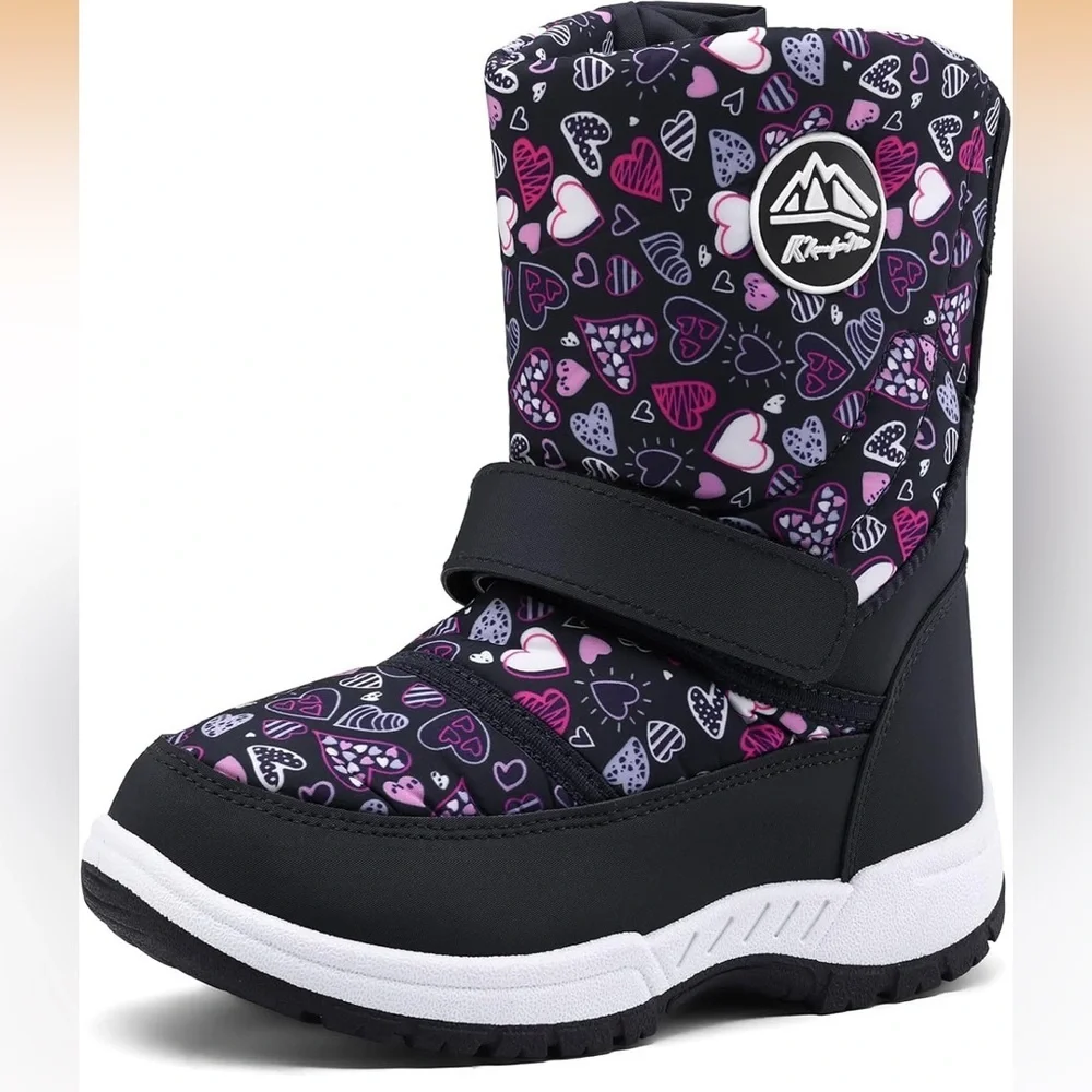 K KomForme Boys Girls Snow Boots Waterproof Winter Outdoor Boots 12 /637
